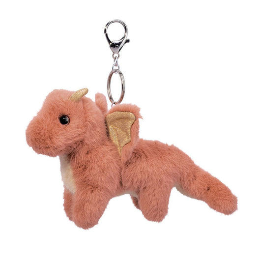 Douglas Toys - Rust Dragon Bag Charm Plush Fantasy Keyring