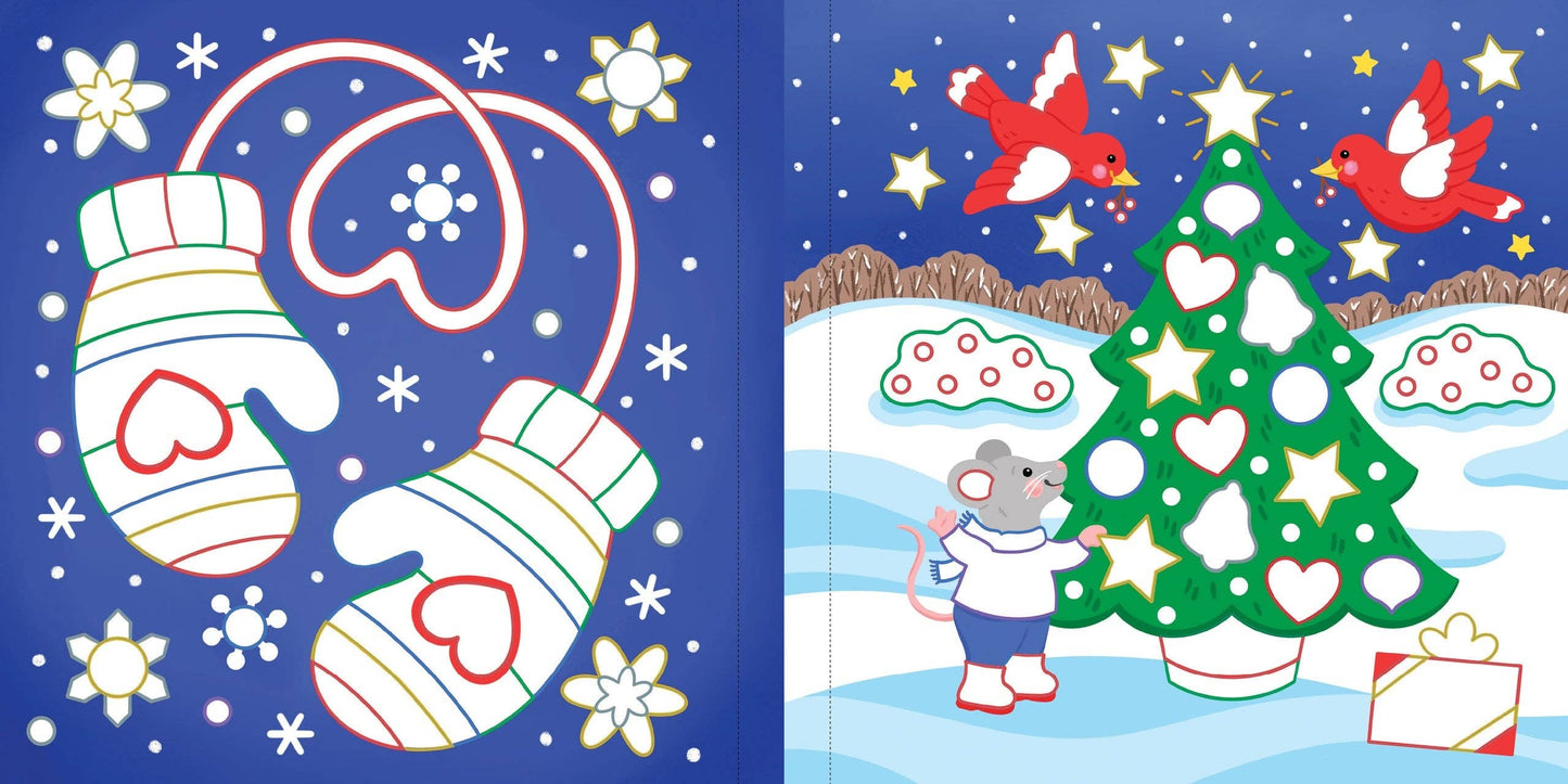 Peter Pauper Press - Color-By-Foil Sticker Book -- Christmas