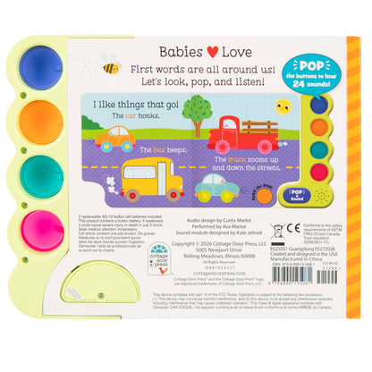 Cottage Door Press - Babies Love First Words (Pop-a-Sound)