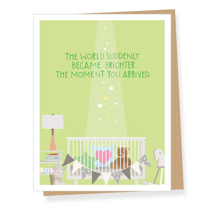 Apartment 2 Cards - Bright World New Baby Greeting Card