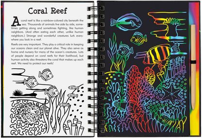 Peter Pauper Press - Coral Reefs Scratch and Sketch