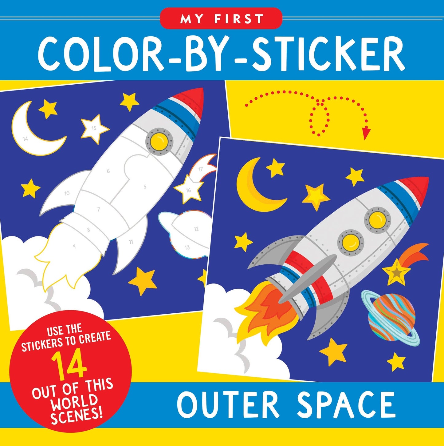 Peter Pauper Press - My First Color-By-Sticker Book -- Outer Space