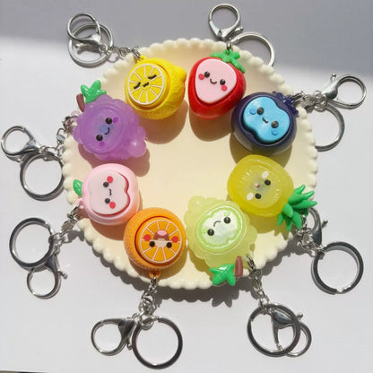 Toynex- Cute Fruit Fidget Button Keychain Stress Relief Toy
