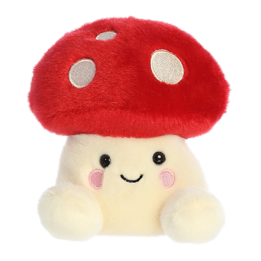 mushroom shaped stuffed animal