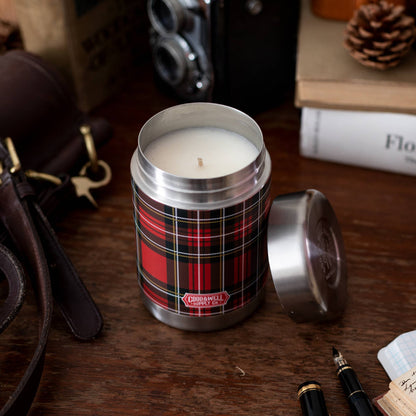 Good & Well Supply Co. - Plaid Vintage Canteen Candle - Around the Fire Made in USA