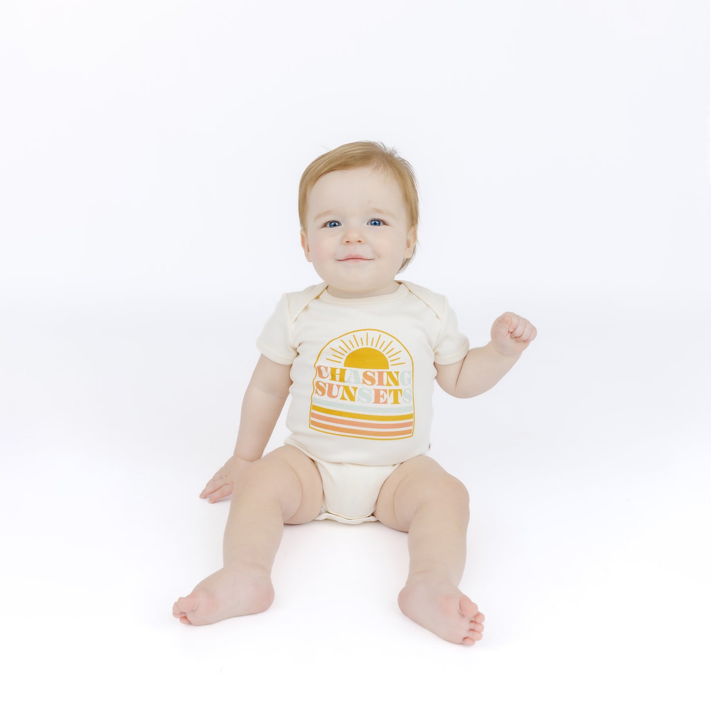 Chasing Sunsets Cotton Baby Onesie