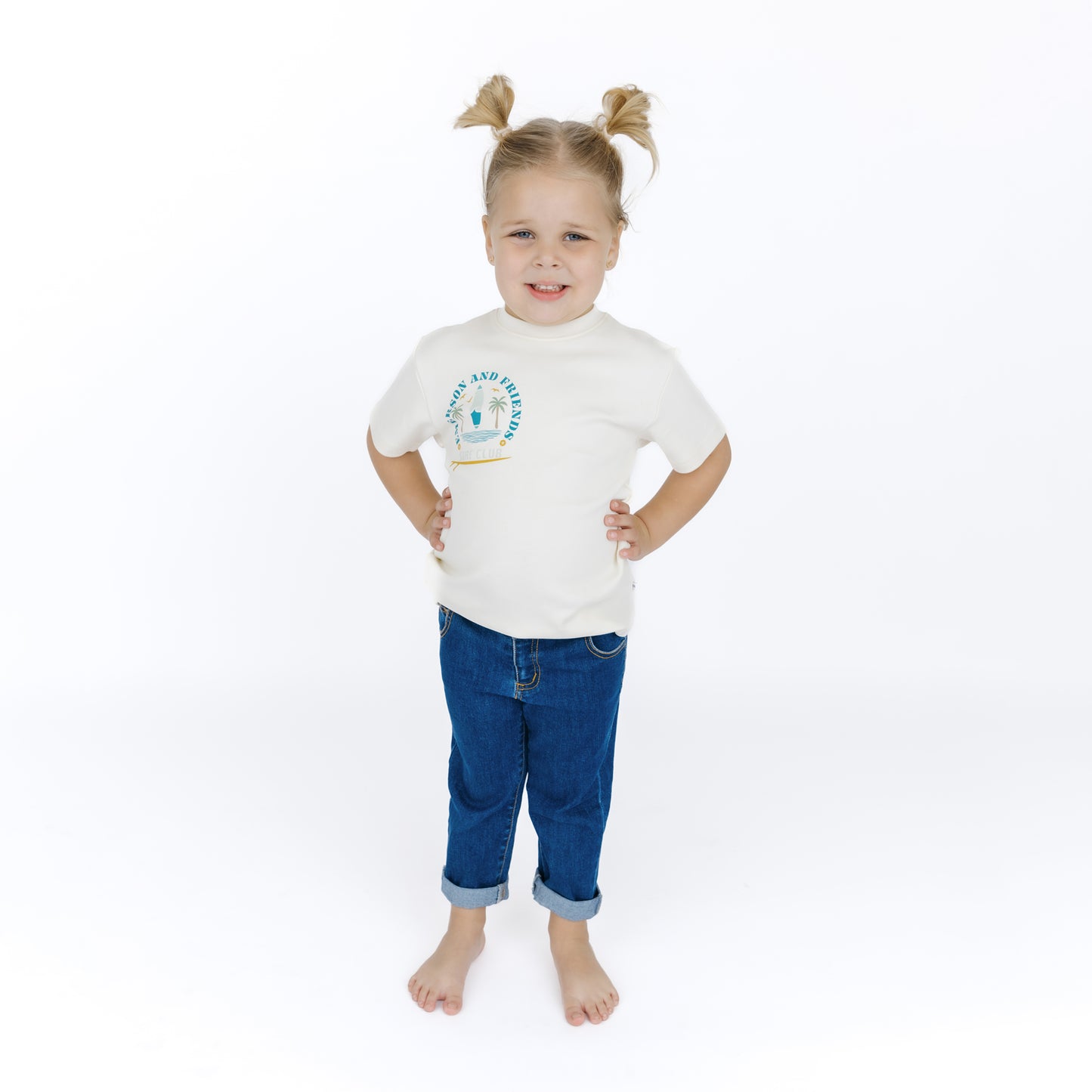 Emerson and Friends Surf Club Cotton Toddler Short Sleeve Shirt