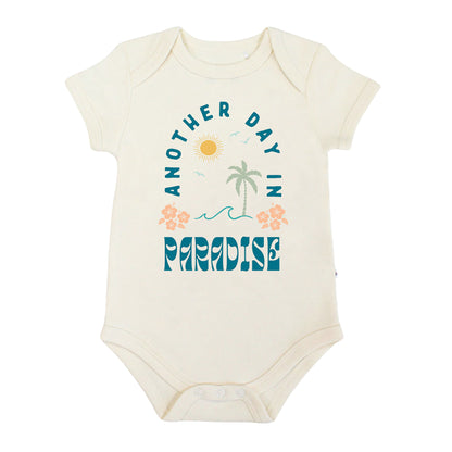 Another Day In Paradise Cotton Baby Onesie