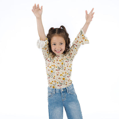 Toadstool Garden Girls Bell Sleeve Top