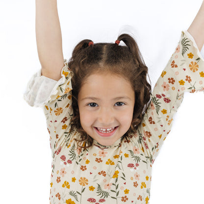 Toadstool Garden Girls Bell Sleeve Top