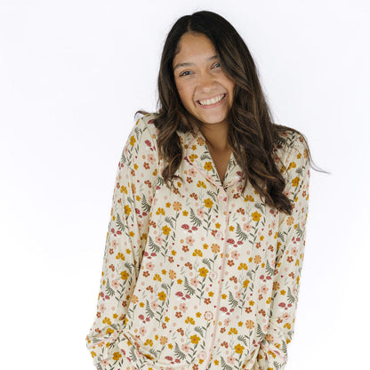 Toadstool Garden Womens Bamboo Long Sleeve Pants Set