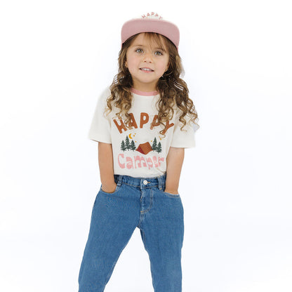 Happy Camper Cotton Toddler Short Sleeve Shirt