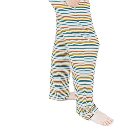 Autumn Stripes Relaxed Bamboo Lounge Pajama Pants