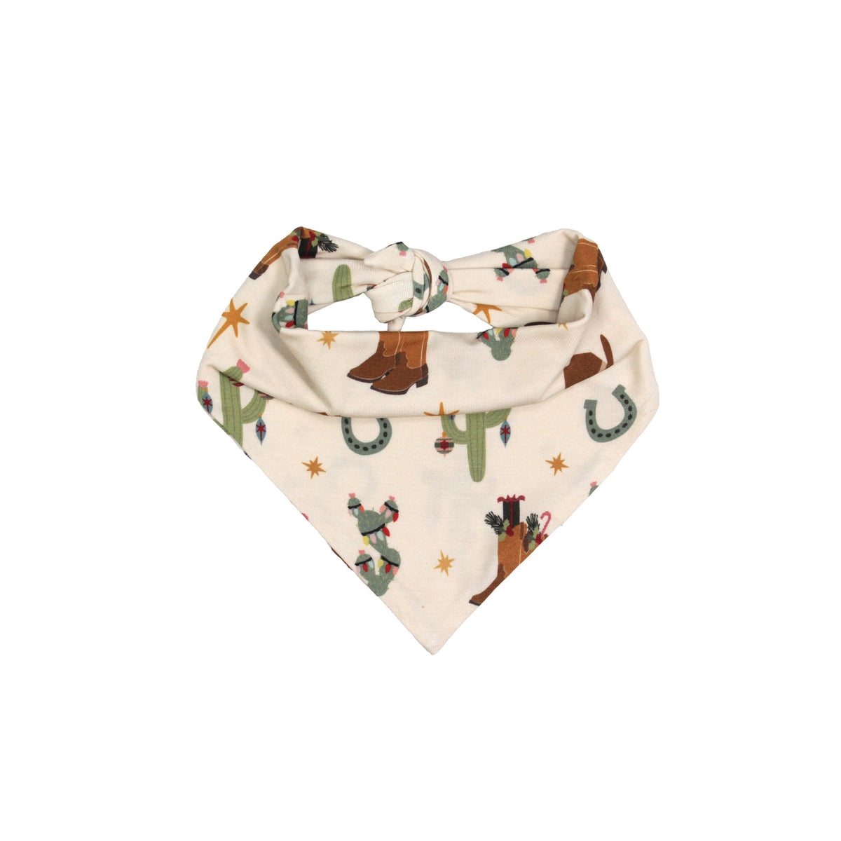 Cowboy Christmas Bamboo Pet Bandana