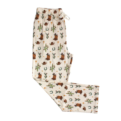 Cowboy Christmas Relaxed Bamboo Lounge Pajama Pants