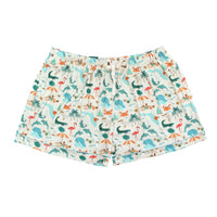 Soft and breathable bamboo pajama shorts featuring a vibrant Florida-themed print, designed for women with a relaxed fit and all-night comfort.