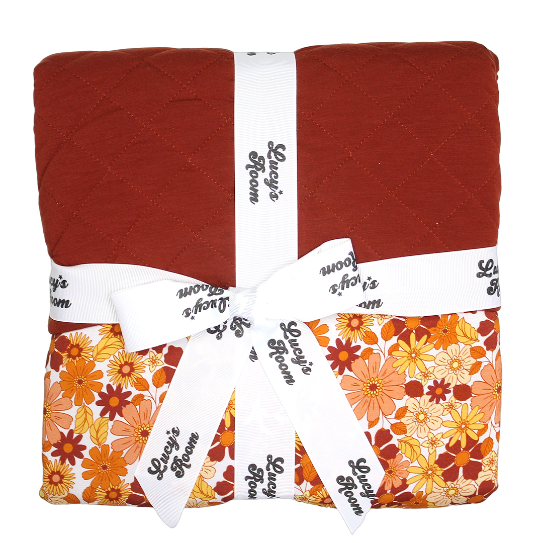 *FINAL SALE* Lucy's Room Fall Floral Twin Size Bamboo Quilt