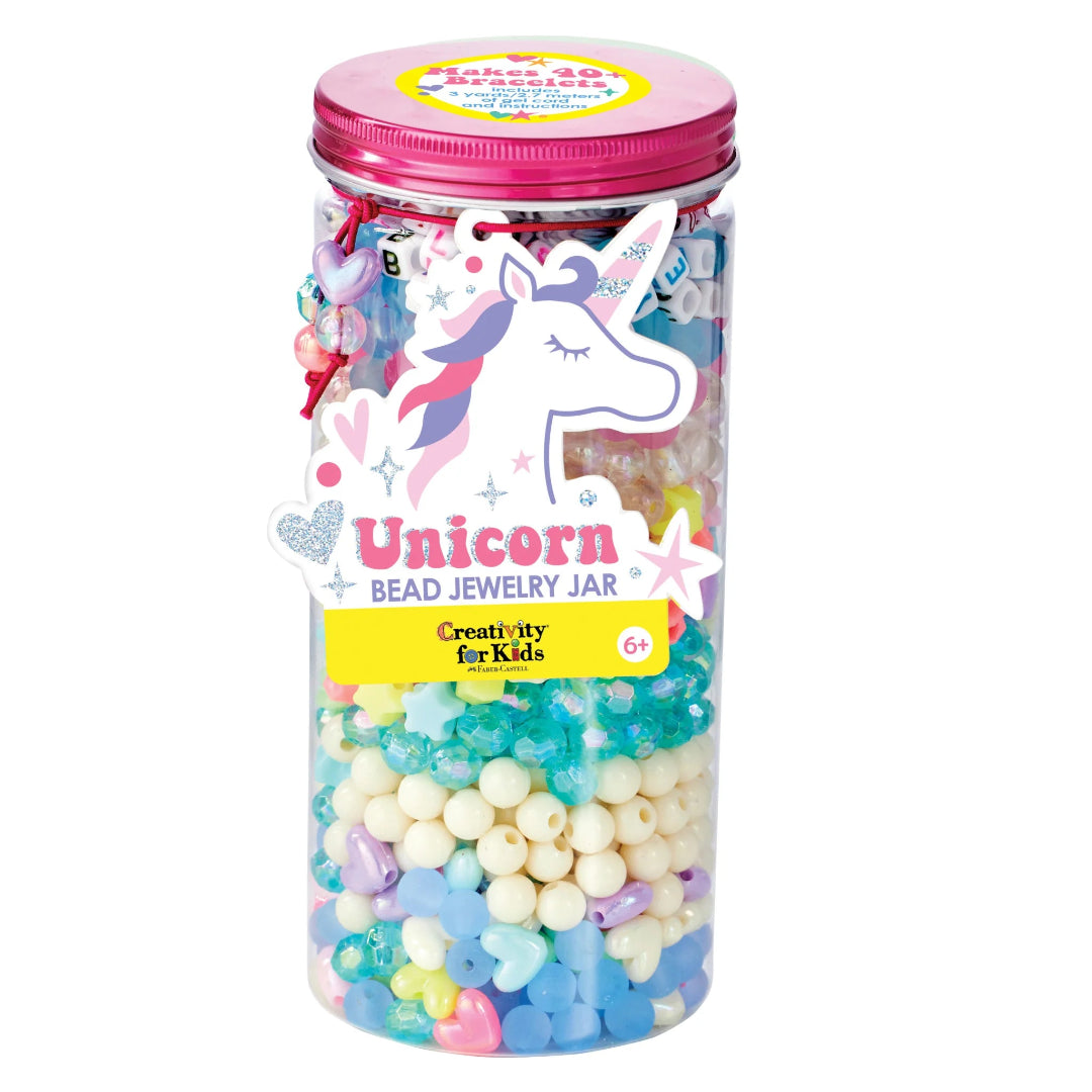Can of beads for jewelry making on white background