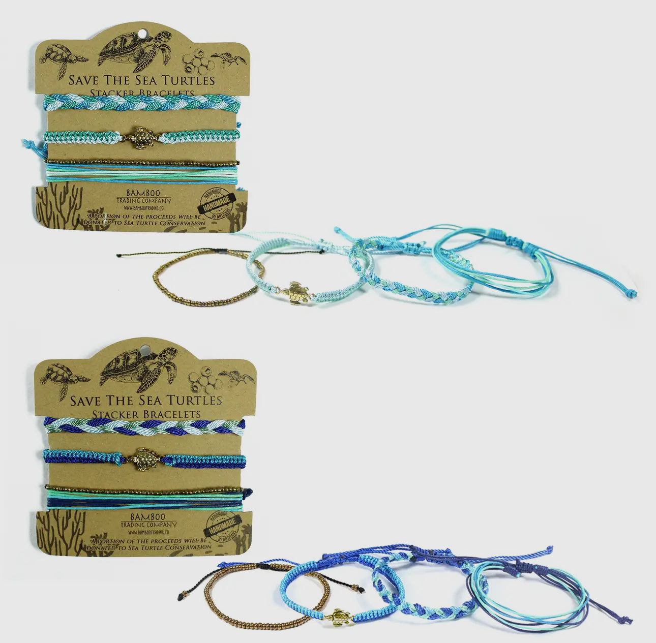 Save The Turtles Stacker Bracelet Set (Sold Separately)