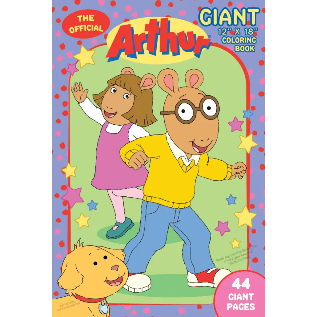 Giant 12" x 18" coloring book featuring Arthur and his friends