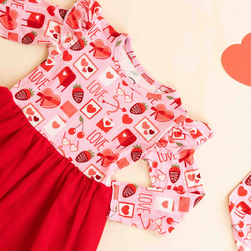 Love Letters Valentine's Day Tulle Twirl Dress