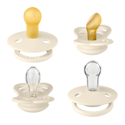 pack of 4 Ivory colored pacifiers
