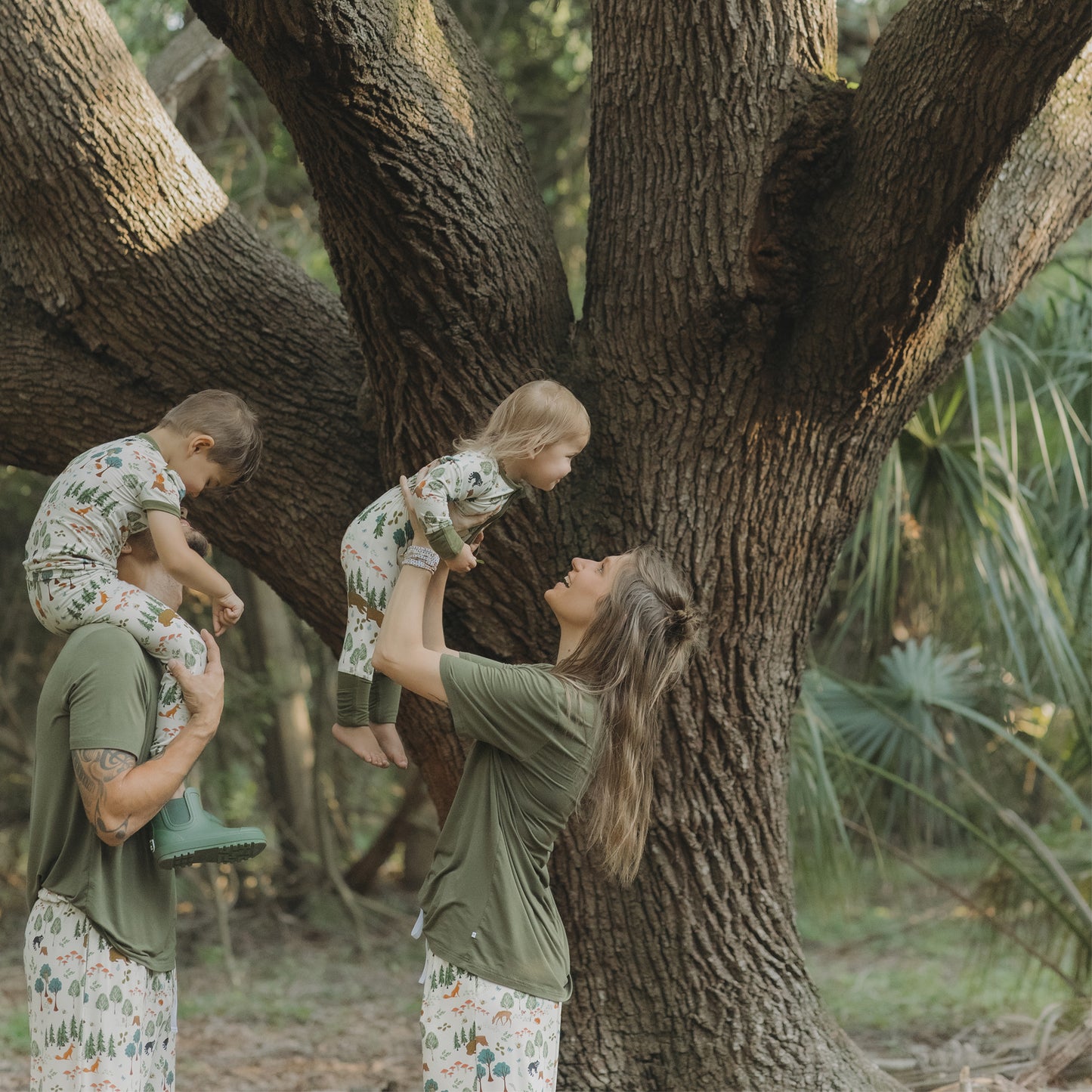 In the Woods Bamboo Convertible Baby Pajamas