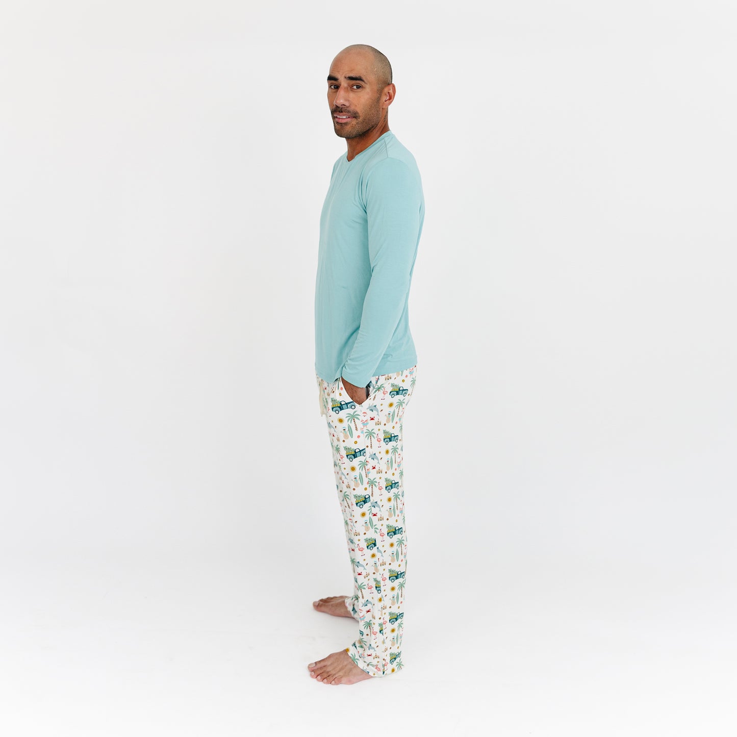 Coastal Christmas Bamboo Relaxed Lounge Pajama Pants