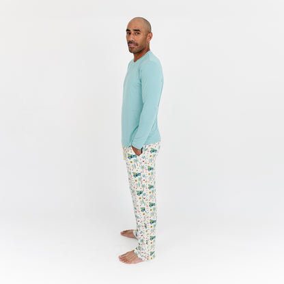 Coastal Christmas Bamboo Relaxed Lounge Pajama Pants