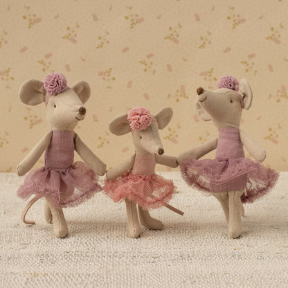 Maileg Ballerina Little Sister Mouse - Rose