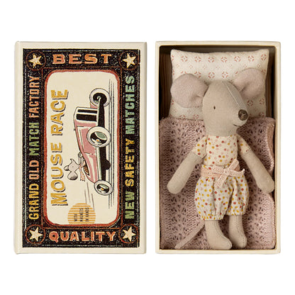 Maileg Little Sister Mouse in Matchbox