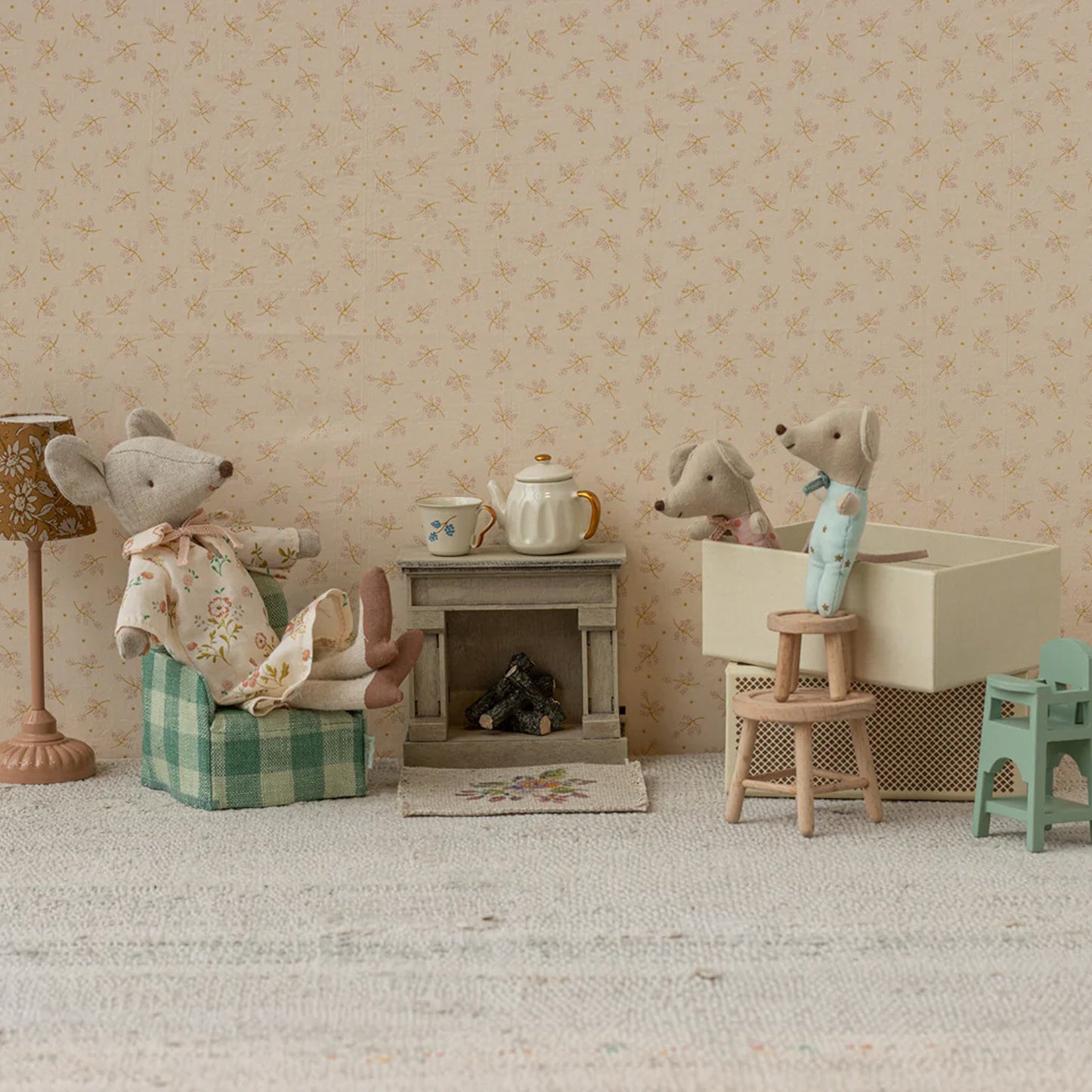 Maileg Baby Twin Mice in Matchbox