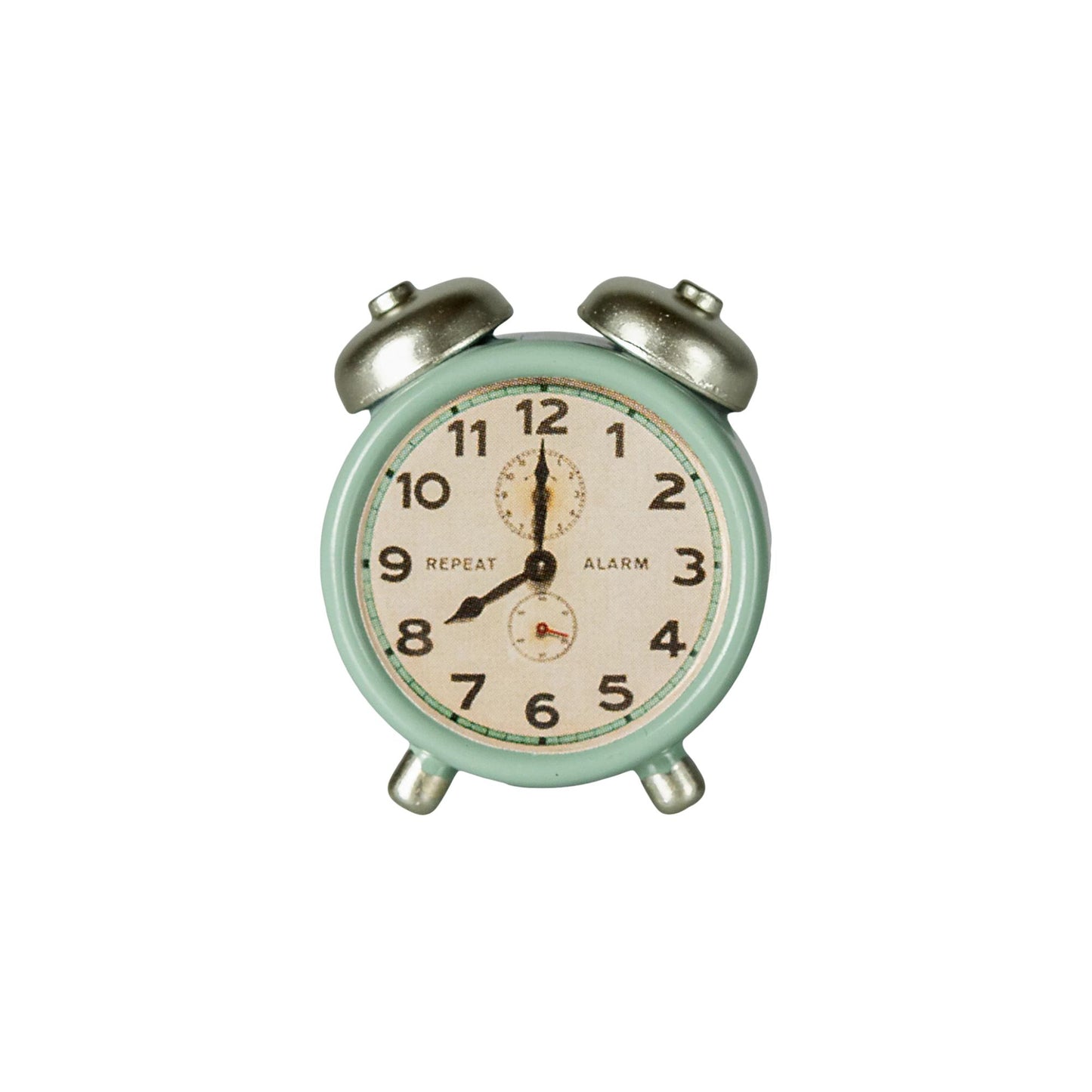 Maileg alarm clock mouse mint miniature dollhouse accessory