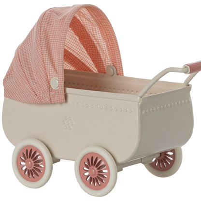 Maileg Mouse Pram - Coral