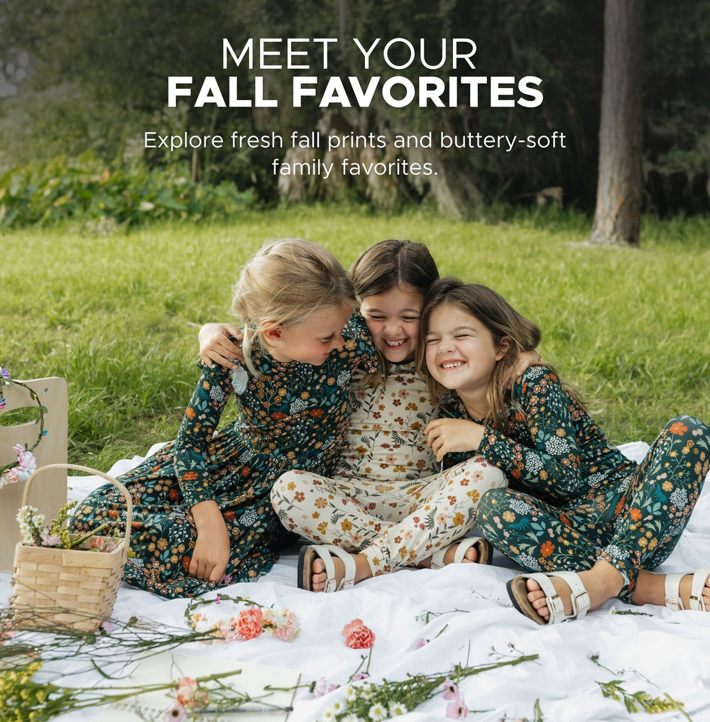 Meet you fall favorites. Explore fresh fall prints and buttery-soft family favorites.