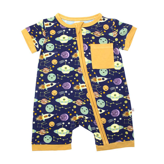 Out of This World Bamboo Shorty Romper