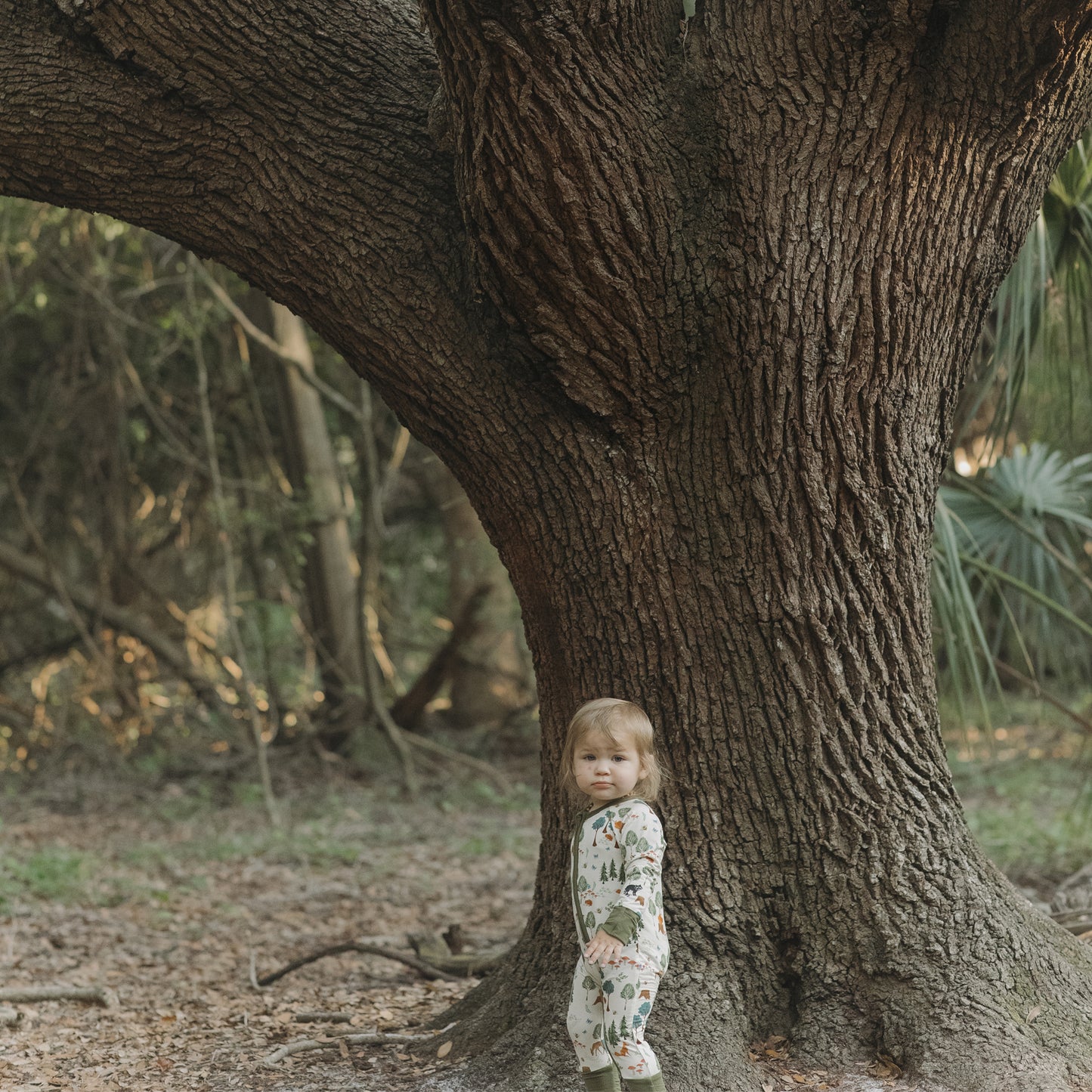 In the Woods Bamboo Convertible Baby Pajamas