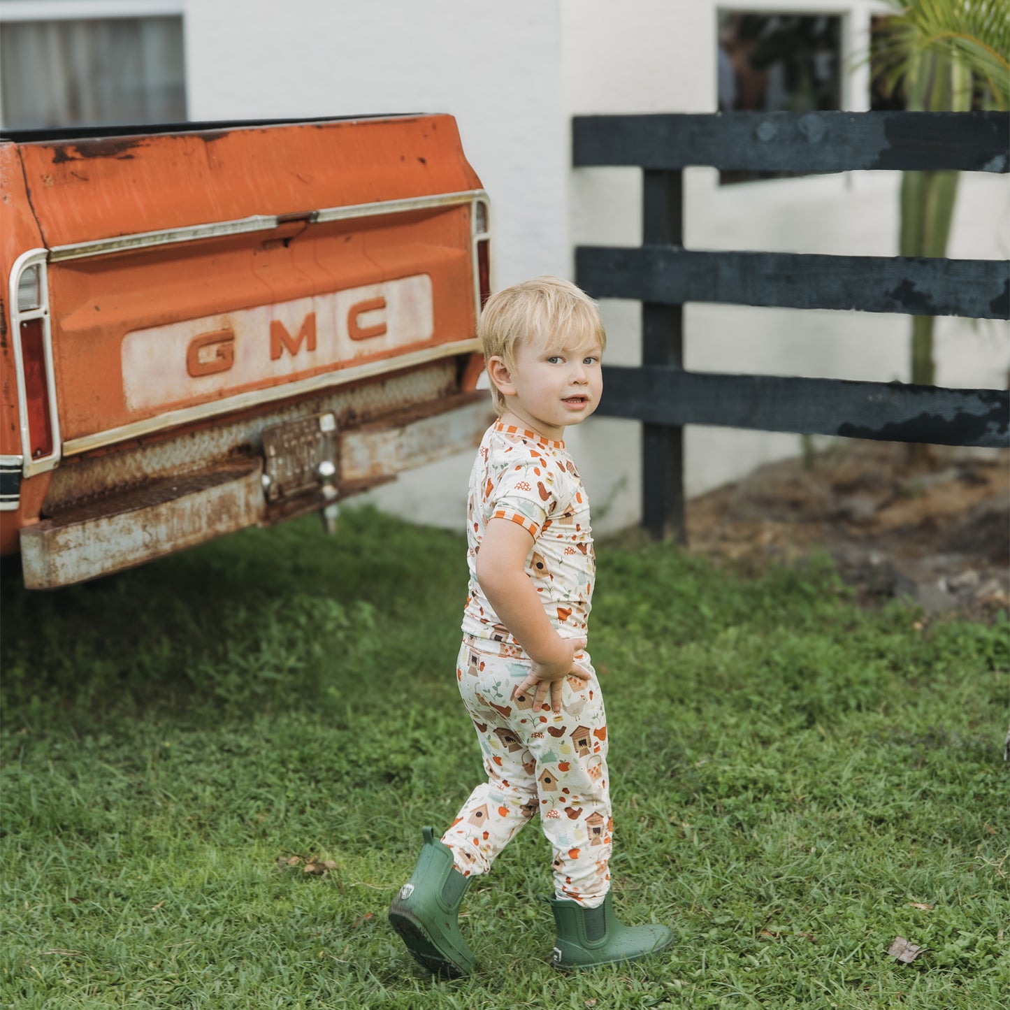 Cozy Cottage Bamboo Short Sleeve Kids Pajama Pants Set