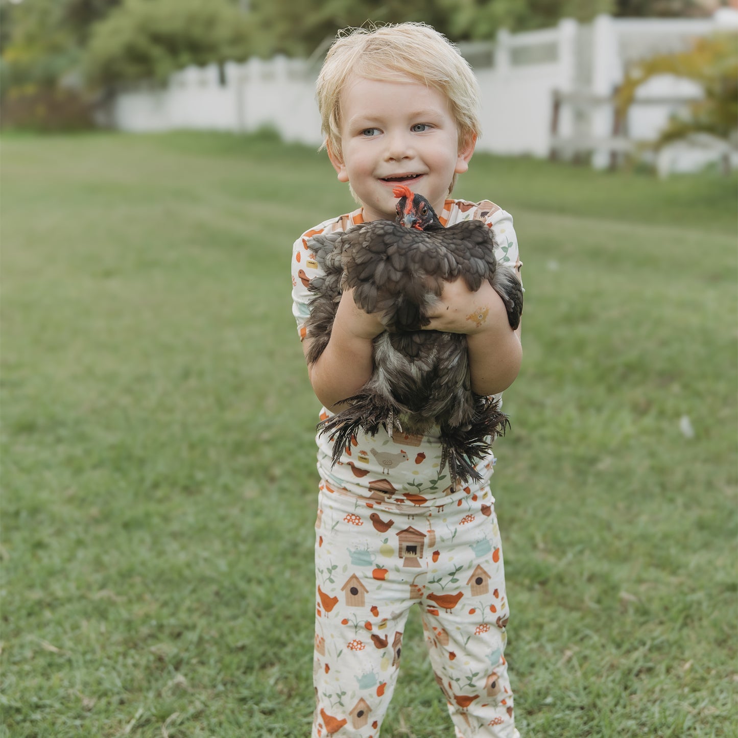 Cozy Cottage Bamboo Short Sleeve Kids Pajama Pants Set