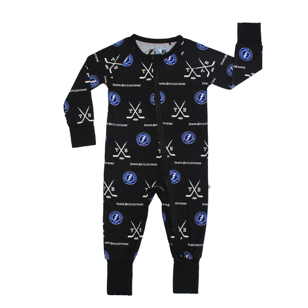 Lightning Black Convertible Baby Pajama