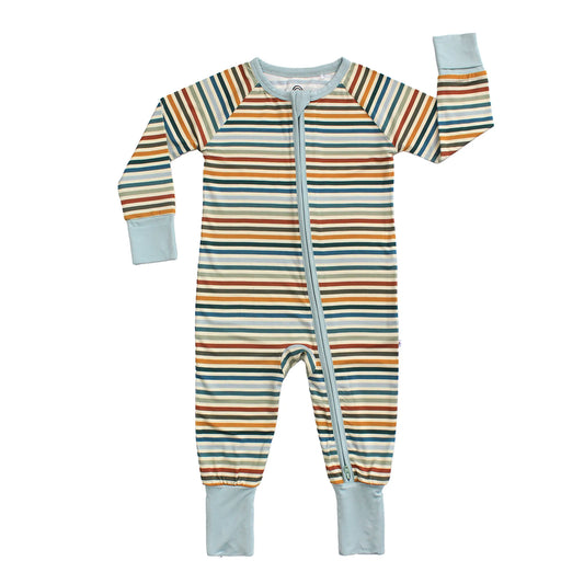 baby convertible with striped pattern on white background.