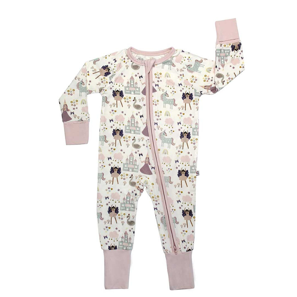 Princess Bamboo Baby Pajama - Convertible Zippy Pajamas – Emerson and ...