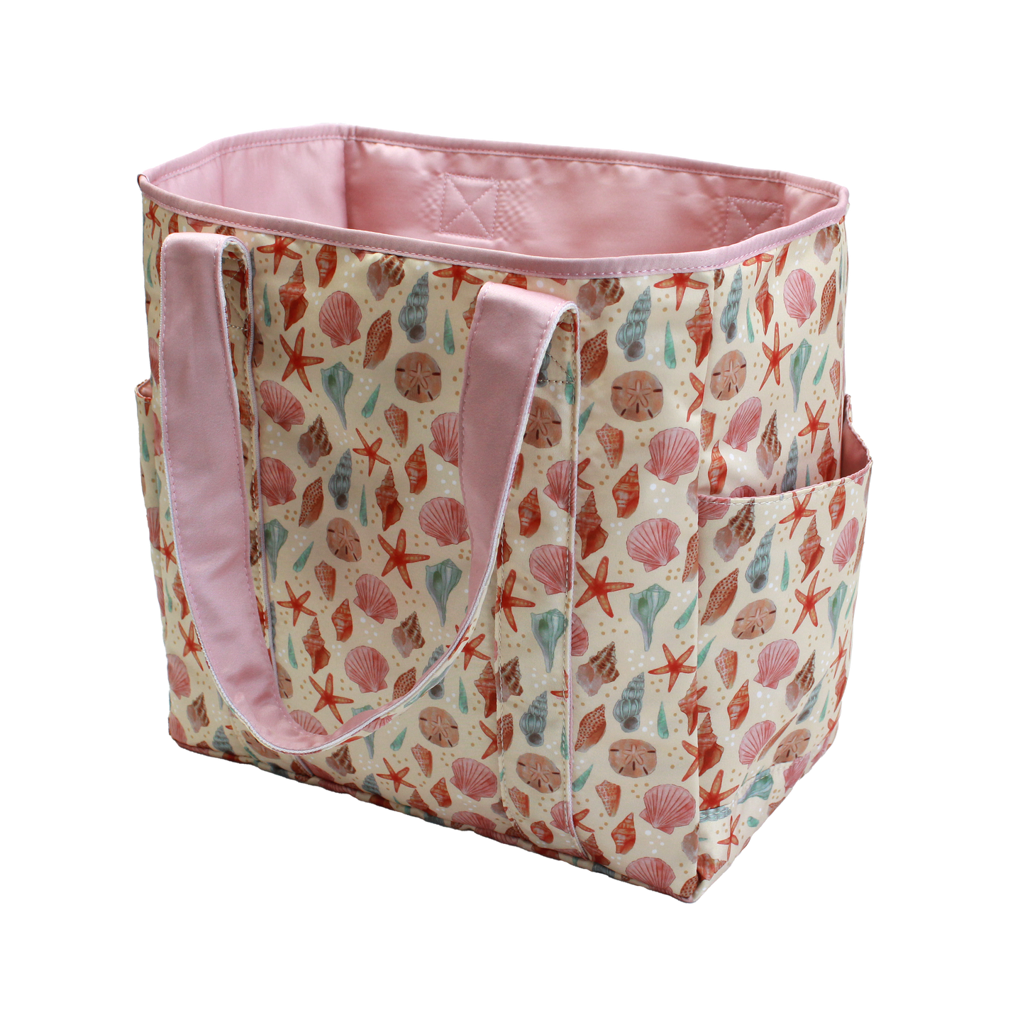Sandy Seashells Reversible Beach Bag