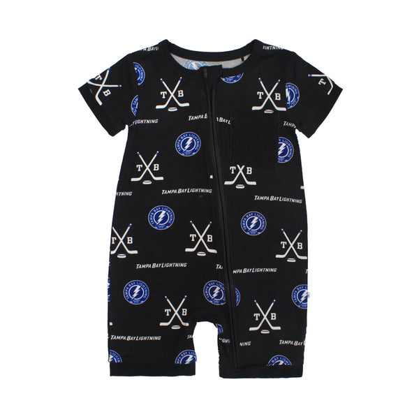 Lightning Black Shortie Romper