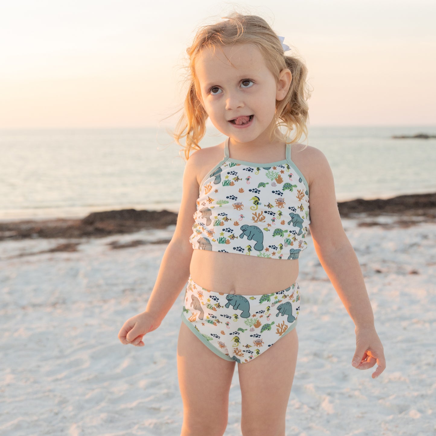Manatee Bikini Girls Swimsuit