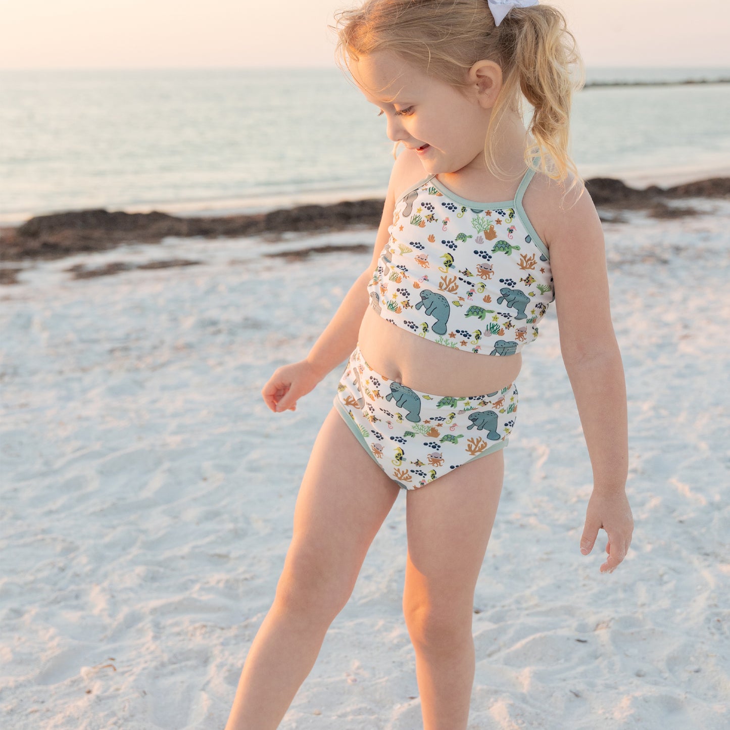 Manatee Bikini Girls Swimsuit