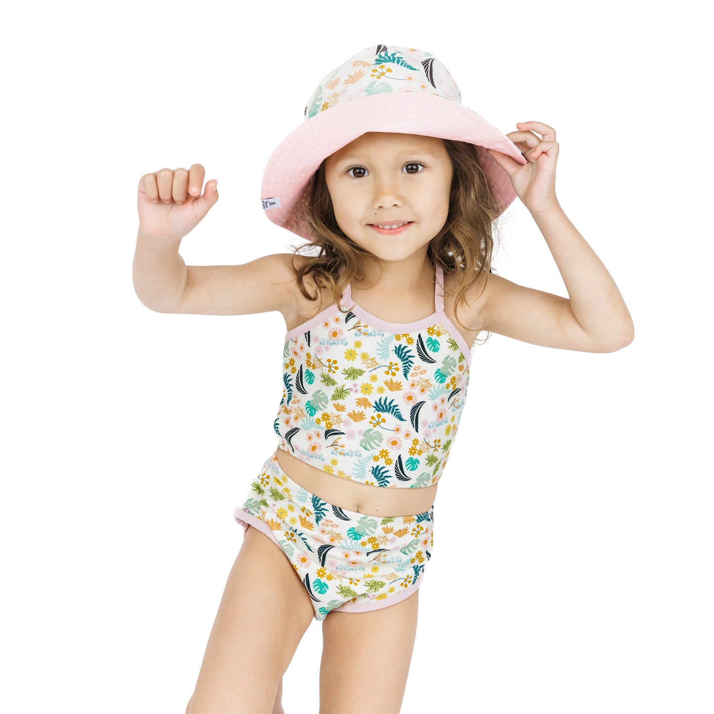 Tropical Blooms Reversible Bucket Hat