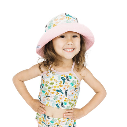Tropical Blooms Reversible Bucket Hat