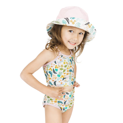 Tropical Blooms Reversible Bucket Hat