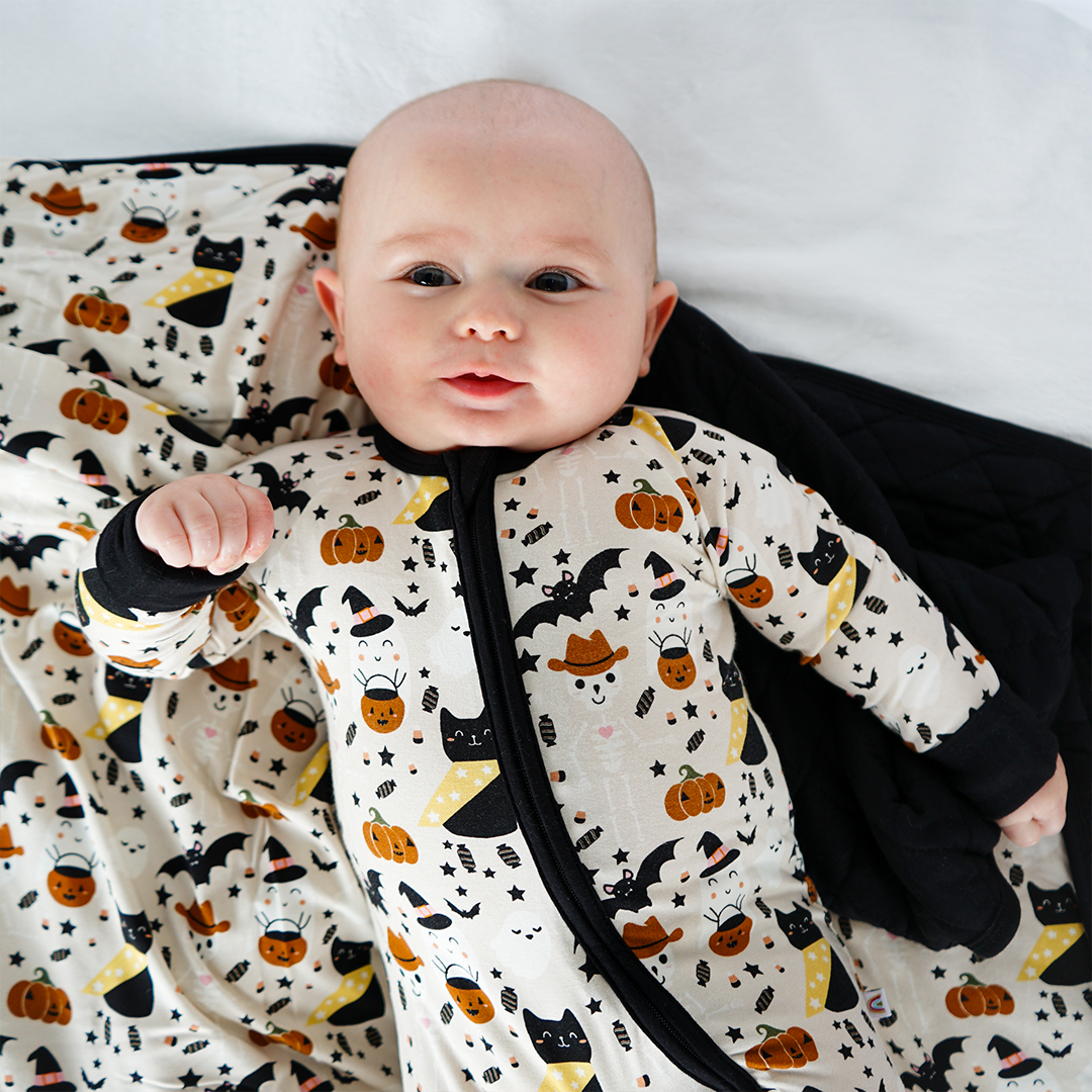 *FINAL SALE* Spooky Cute Halloween Beige Bamboo Baby Pajama